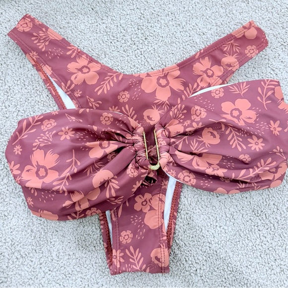 SHEIN Other - SHEIN Floral Bikini in Mauve and Peach
